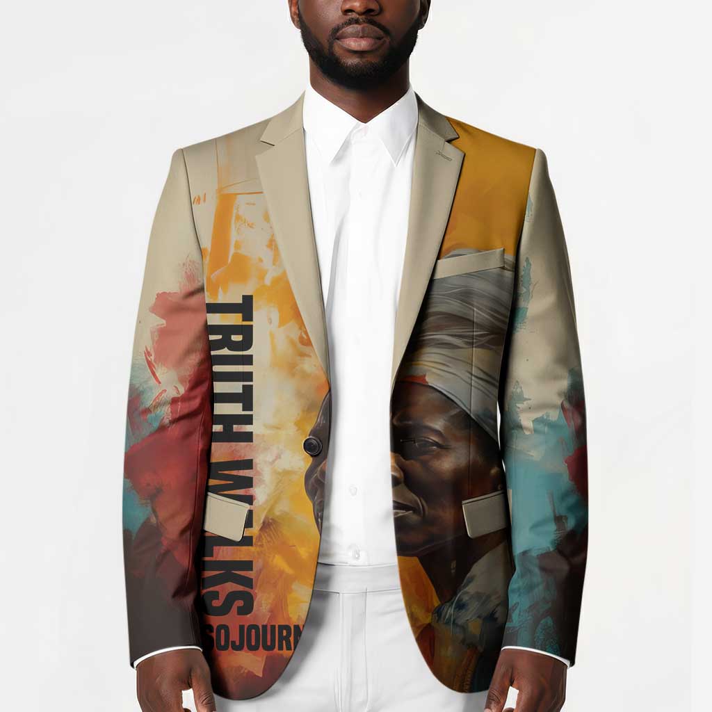 Sojourner Truth Blazer Truth Walks - Bold Portrait and Empowerment Design - African Pride