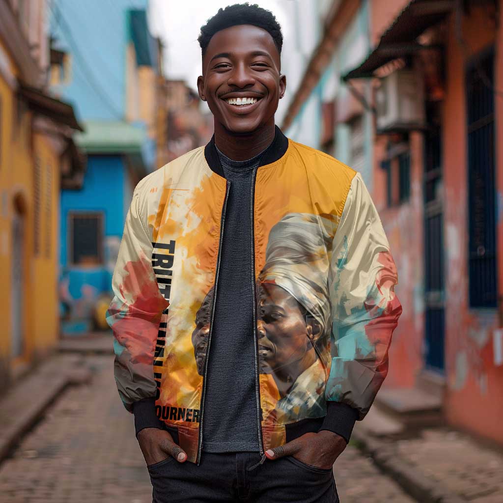 Sojourner Truth Bomber Jacket Truth Walks - Bold Portrait and Empowerment Design - African Pride