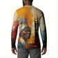 Sojourner Truth Button Sweatshirt Truth Walks - Bold Portrait and Empowerment Design