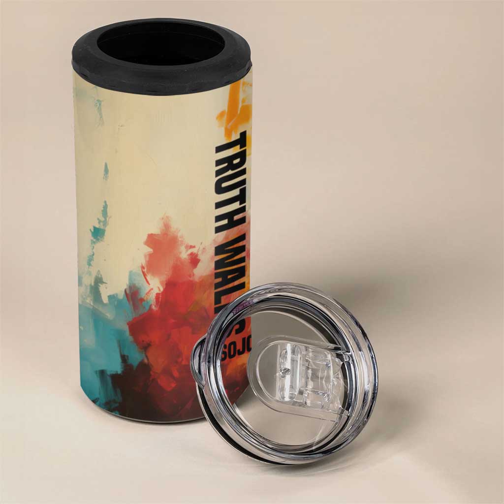 Sojourner Truth 4 in 1 Can Cooler Tumbler Truth Walks - Bold Portrait and Empowerment Design - African Pride