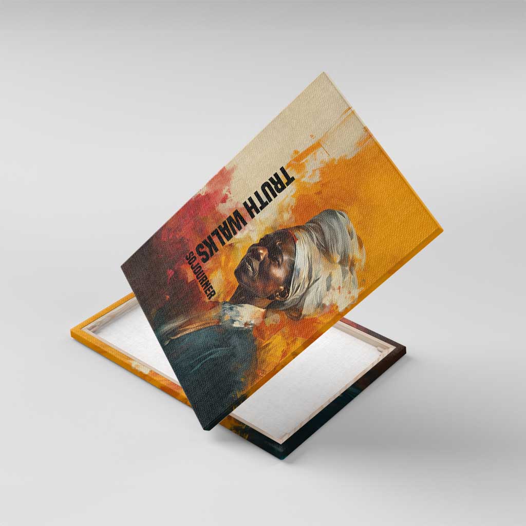 Sojourner Truth Canvas Wall Art Truth Walks - Bold Portrait and Empowerment Design - African Pride