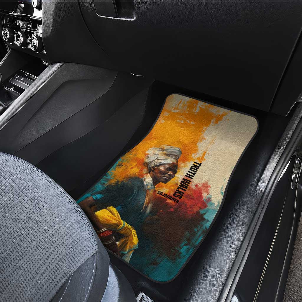 Sojourner Truth Car Mats Truth Walks - Bold Portrait and Empowerment Design - African Pride