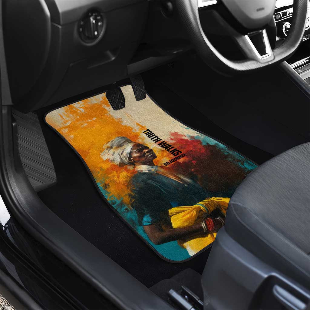 Sojourner Truth Car Mats Truth Walks - Bold Portrait and Empowerment Design - African Pride