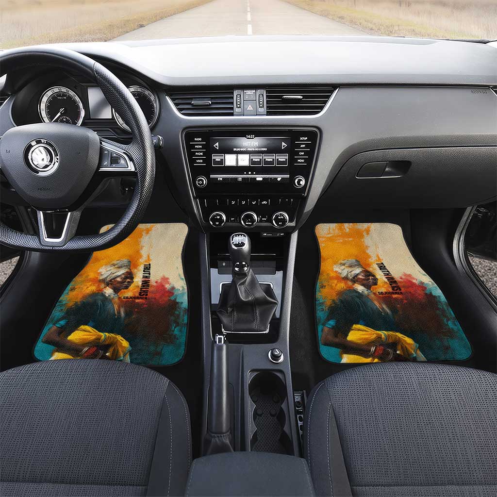 Sojourner Truth Car Mats Truth Walks - Bold Portrait and Empowerment Design - African Pride