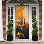 Sojourner Truth Door Cover Truth Walks - Bold Portrait and Empowerment Design - African Pride