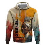 Sojourner Truth Hoodie Truth Walks - Bold Portrait and Empowerment Design - African Pride