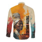 Sojourner Truth Long Sleeve Button Shirt Truth Walks - Bold Portrait and Empowerment Design - African Pride