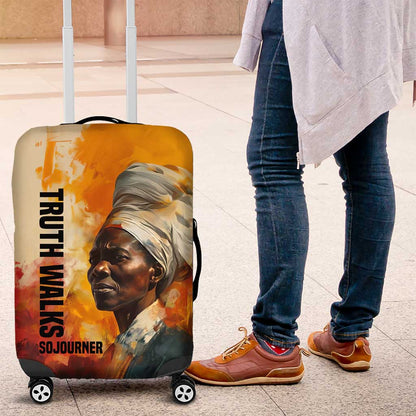 Sojourner Truth Luggage Cover Truth Walks - Bold Portrait and Empowerment Design - African Pride