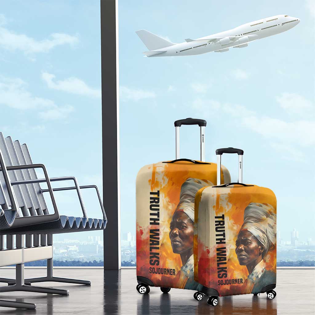 Sojourner Truth Luggage Cover Truth Walks - Bold Portrait and Empowerment Design - African Pride