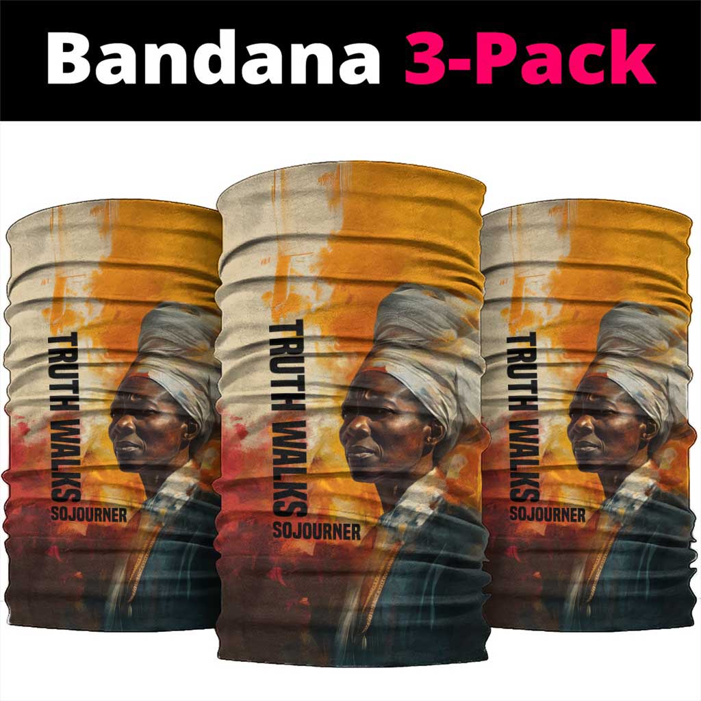 Sojourner Truth Neck Gaiter Truth Walks - Bold Portrait and Empowerment Design - African Pride