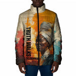 Sojourner Truth Padded Jacket Truth Walks - Bold Portrait and Empowerment Design - African Pride