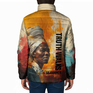 Sojourner Truth Padded Jacket Truth Walks - Bold Portrait and Empowerment Design - African Pride