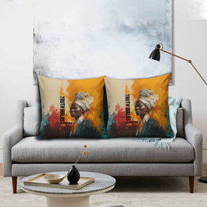 Sojourner Truth Pillow Cover Truth Walks - Bold Portrait and Empowerment Design - African Pride