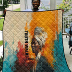 Sojourner Truth Quilt Truth Walks - Bold Portrait and Empowerment Design - African Pride