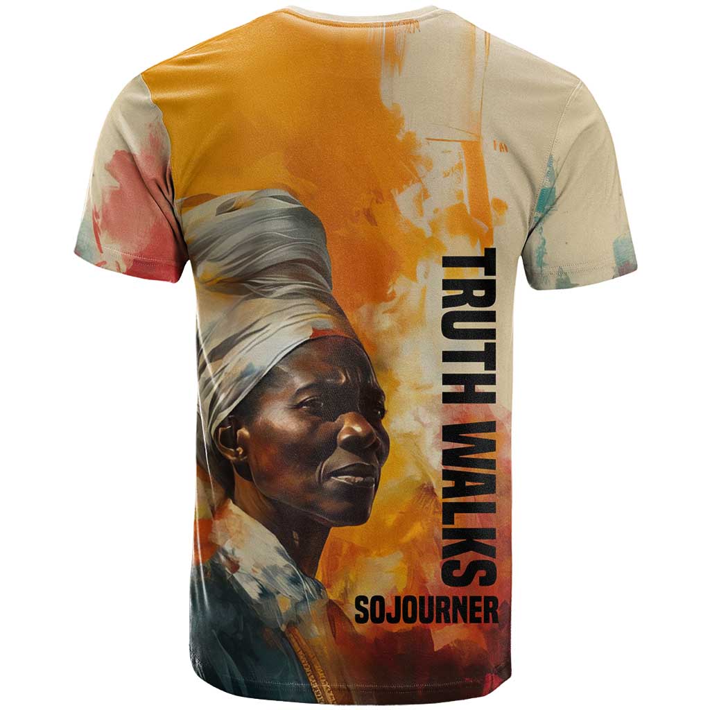 Sojourner Truth T shirt Truth Walks - Bold Portrait and Empowerment Design TS04