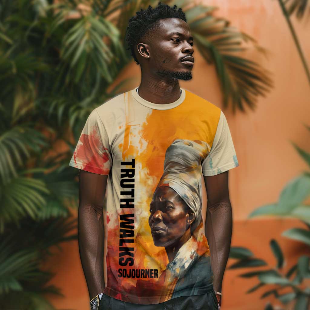 Sojourner Truth T shirt Truth Walks - Bold Portrait and Empowerment Design TS04