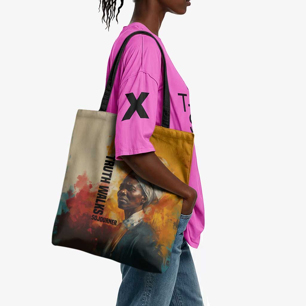 Sojourner Truth Tote Bag Truth Walks - Bold Portrait and Empowerment Design - African Pride