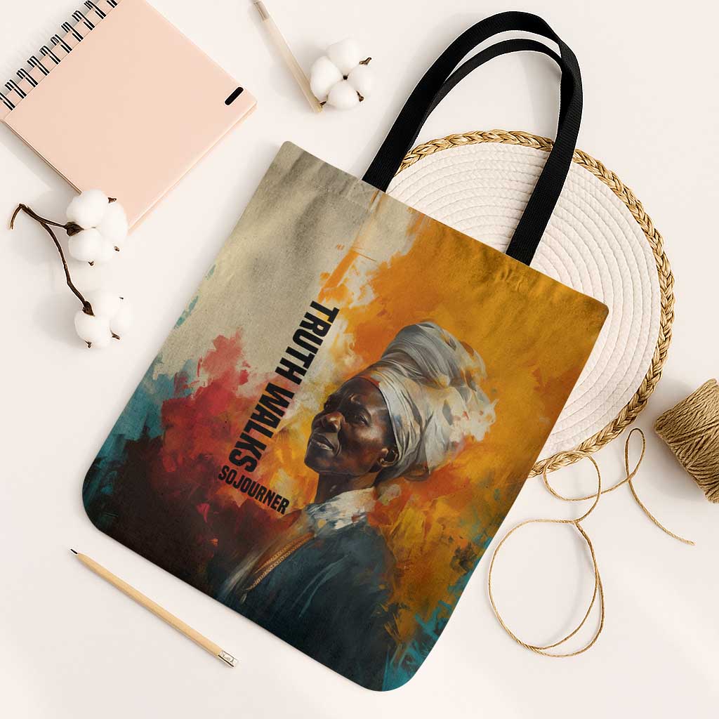 Sojourner Truth Tote Bag Truth Walks - Bold Portrait and Empowerment Design - African Pride