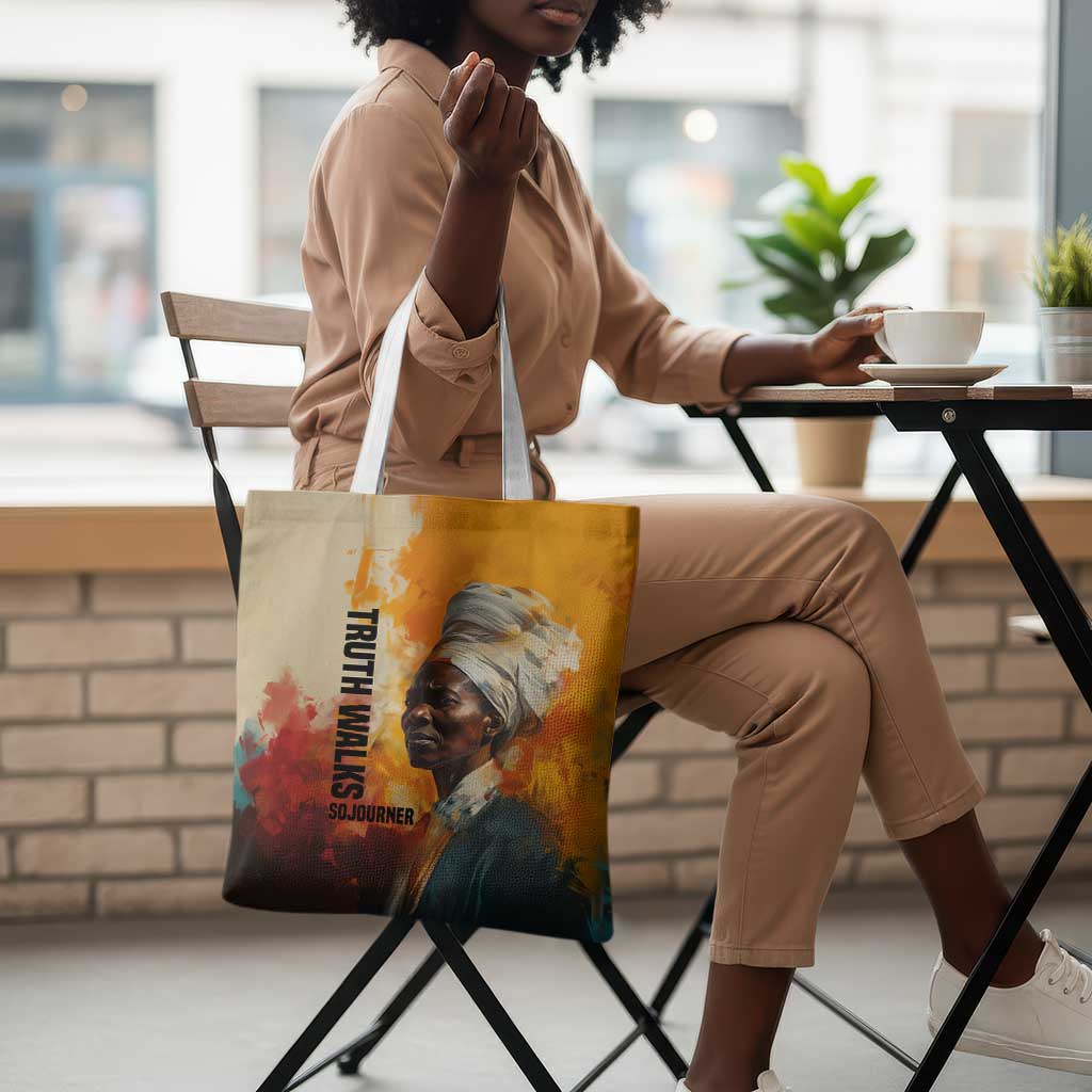 Sojourner Truth Tote Bag Truth Walks - Bold Portrait and Empowerment Design - African Pride
