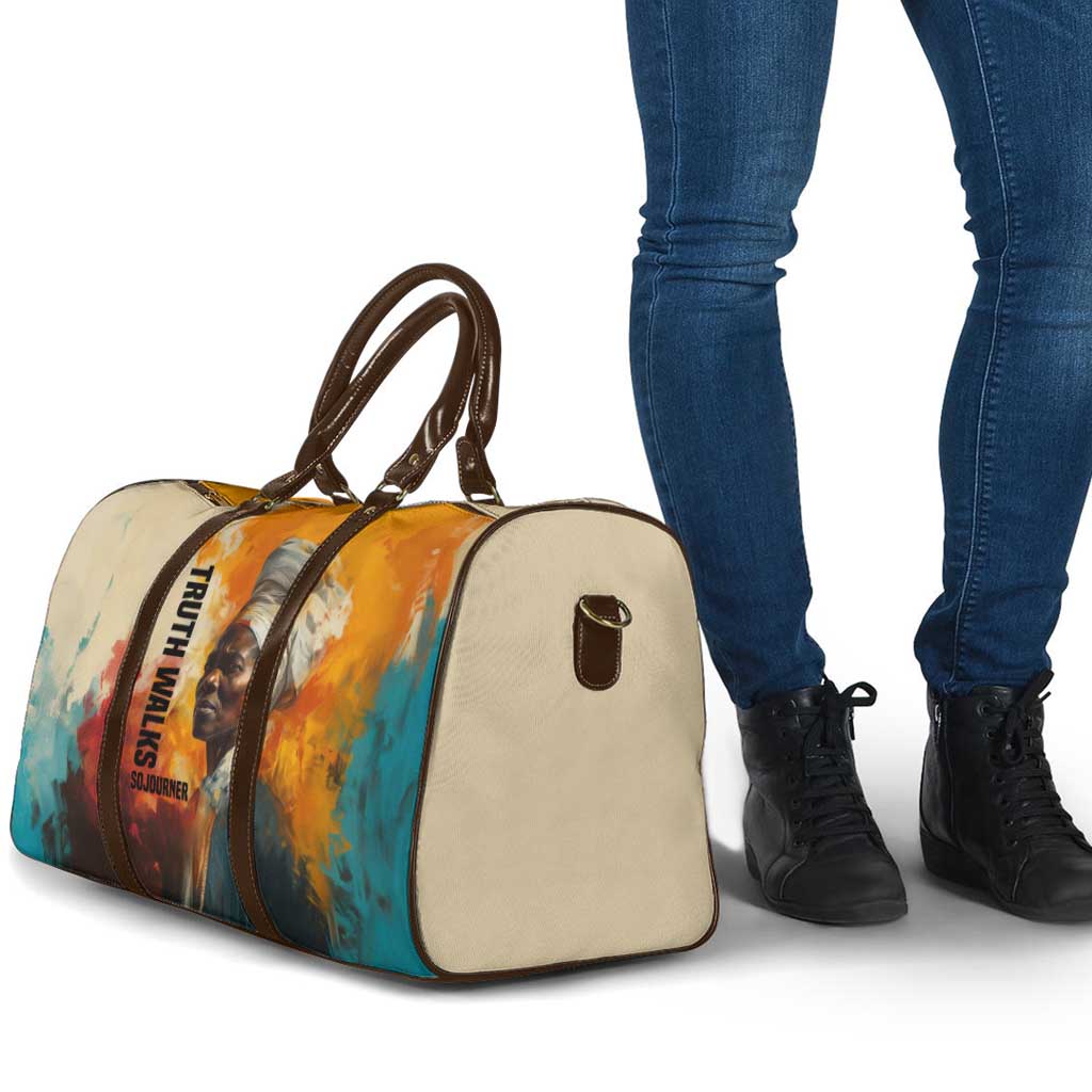 Sojourner Truth Travel Bag Truth Walks - Bold Portrait and Empowerment Design - African Pride
