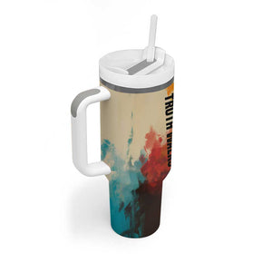 Sojourner Truth Tumbler With Handle Truth Walks - Bold Portrait and Empowerment Design - African Pride