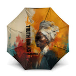 Sojourner Truth Umbrella Truth Walks - Bold Portrait and Empowerment Design - African Pride