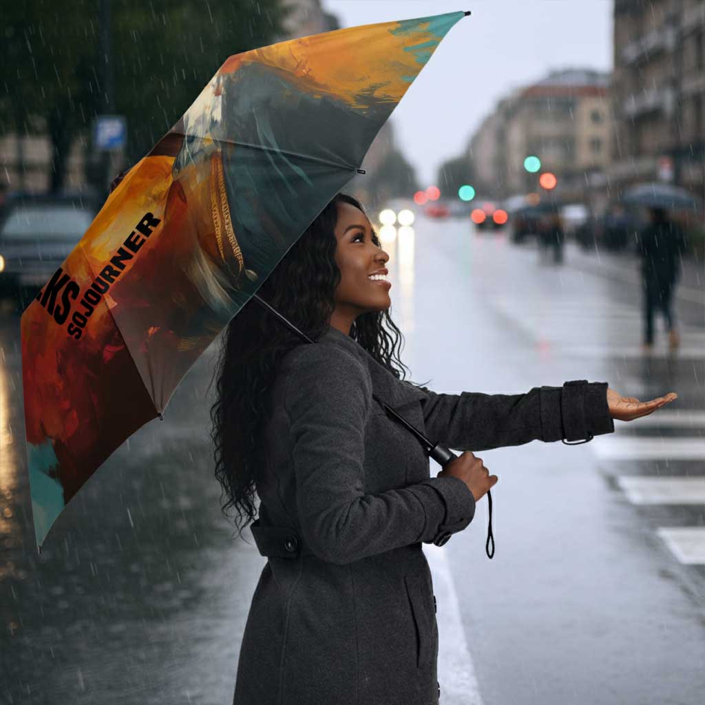 Sojourner Truth Umbrella Truth Walks - Bold Portrait and Empowerment Design - African Pride