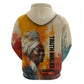 Sojourner Truth Zip Hoodie Truth Walks - Bold Portrait and Empowerment Design - African Pride