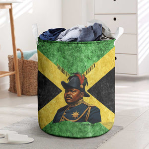 Marcus Garvey Laundry Basket Jamaican Flag Theme African Fist Civil Rights Symbol Pan African Tribute Design - African Pride