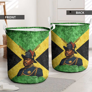 Marcus Garvey Laundry Basket Jamaican Flag Theme African Fist Civil Rights Symbol Pan African Tribute Design - African Pride