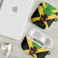 Marcus Garvey AirPods Case Jamaican Flag Theme African Fist Civil Rights Symbol Pan African Tribute Design - African Pride
