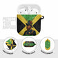 Marcus Garvey AirPods Case Jamaican Flag Theme African Fist Civil Rights Symbol Pan African Tribute Design - African Pride