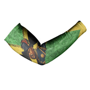 Marcus Garvey Arm Sleeves Jamaican Flag Theme African Fist Civil Rights Symbol Pan African Tribute Design - African Pride