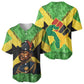 Marcus Garvey Baseball Jersey Jamaican Flag Theme African Fist Civil Rights Symbol Pan African Tribute Design TS04