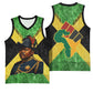 Marcus Garvey Basketball Jersey Jamaican Flag Theme African Fist Civil Rights Symbol Pan African Tribute Design - African Pride