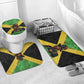 Marcus Garvey Bathroom Set Jamaican Flag Theme African Fist Civil Rights Symbol Pan African Tribute Design - African Pride