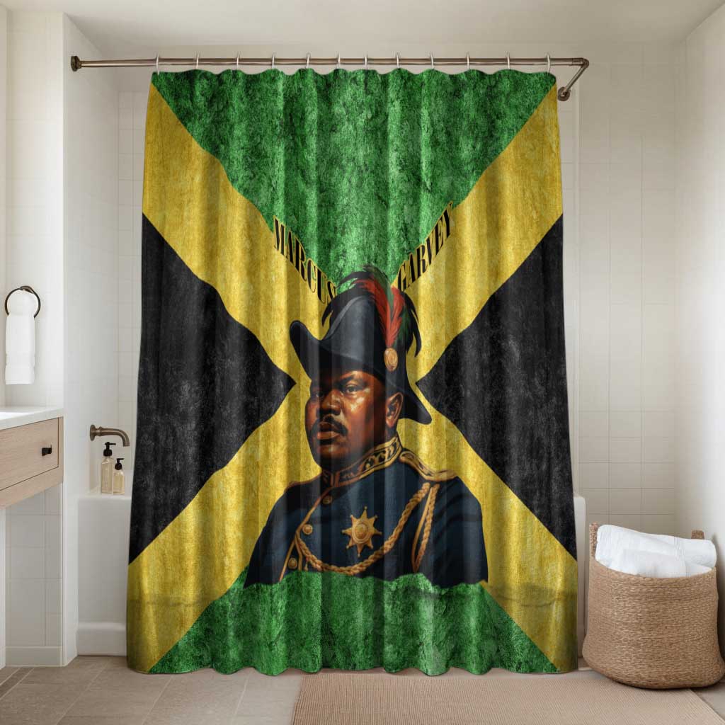 Marcus Garvey Bathroom Set Jamaican Flag Theme African Fist Civil Rights Symbol Pan African Tribute Design - African Pride