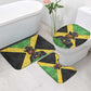 Marcus Garvey Bathroom Set Jamaican Flag Theme African Fist Civil Rights Symbol Pan African Tribute Design - African Pride