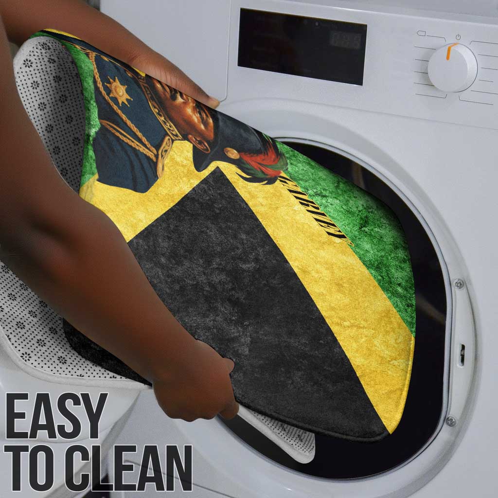 Marcus Garvey Bathroom Set Jamaican Flag Theme African Fist Civil Rights Symbol Pan African Tribute Design - African Pride