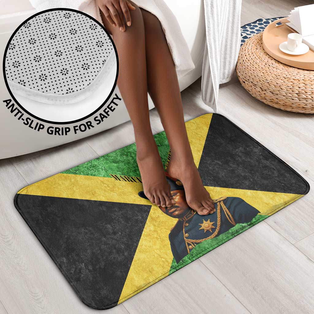 Marcus Garvey Bathroom Set Jamaican Flag Theme African Fist Civil Rights Symbol Pan African Tribute Design - African Pride