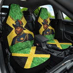 Marcus Garvey Car Seat Cover Jamaican Flag Theme African Fist Civil Rights Symbol Pan African Tribute Design - African Pride