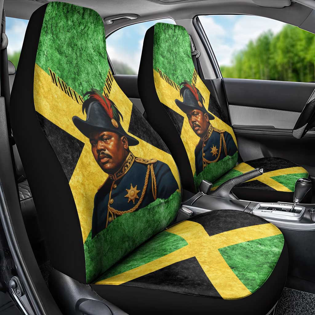 Marcus Garvey Car Seat Cover Jamaican Flag Theme African Fist Civil Rights Symbol Pan African Tribute Design - African Pride