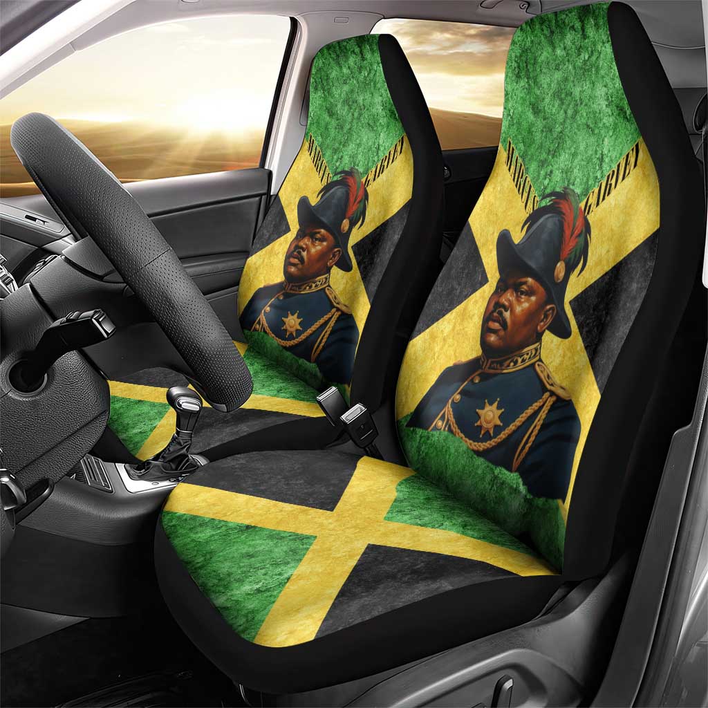 Marcus Garvey Car Seat Cover Jamaican Flag Theme African Fist Civil Rights Symbol Pan African Tribute Design - African Pride