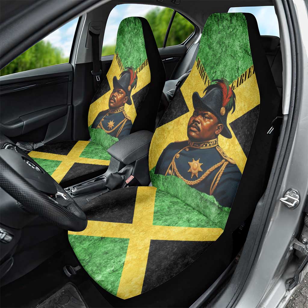 Marcus Garvey Car Seat Cover Jamaican Flag Theme African Fist Civil Rights Symbol Pan African Tribute Design - African Pride