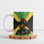 Marcus Garvey Ceramic Mug Jamaican Flag Theme African Fist Civil Rights Symbol Pan African Tribute Design - African Pride