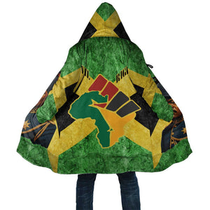Marcus Garvey Cloak Jamaican Flag Theme African Fist Civil Rights Symbol Pan African Tribute Design - African Pride