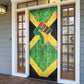 Marcus Garvey Door Cover Jamaican Flag Theme African Fist Civil Rights Symbol Pan African Tribute Design - African Pride