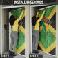 Marcus Garvey Door Cover Jamaican Flag Theme African Fist Civil Rights Symbol Pan African Tribute Design - African Pride