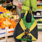 Marcus Garvey Grocery Bag Jamaican Flag Theme African Fist Civil Rights Symbol Pan African Tribute Design - African Pride