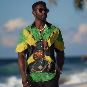 Marcus Garvey Hawaiian Shirt Jamaican Flag Theme African Fist Civil Rights Symbol Pan African Tribute Design TS04